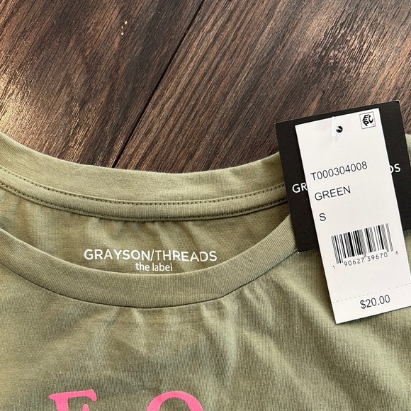 NWT Juniors California Surf Club T-Shirt - Green (size S) - Picture 2 of 4